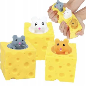 Gniotek Myszka Antystresowy Gadżet Piknik Bal 1 Szt Mix Festyn 3,5X3,5Cm - Zabawki sensoryczne - miniaturka - grafika 1