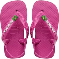 Buty dla chłopców - Havaianas Unisex Baby Brasil Logo Ii GumRose klapki japonki, guma różowa/guma różowa, 4 UK dziecko, Guma różana guma - miniaturka - grafika 1