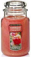 Świece - Yankee Candle Large Jar Sun-Drenched Apricot Rose Skąpana W Słońcu Róża Morelowa 623g - miniaturka - grafika 1