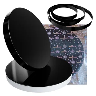 Podkład pod tort styrodur 30 cm gruby okrągły czarny podkładka sztywny - Dodatki do ciast w proszku Podkład pod tort styrodur 30 cm gruby okrągły czarny podkładka sztywny - Dodatki do ciast w proszku - miniaturka - grafika 1