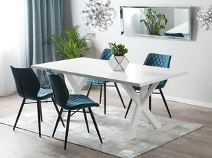 Beliani Stół do jadalni biały 180 x 100 cm LISALA - Stoły - miniaturka - grafika 1