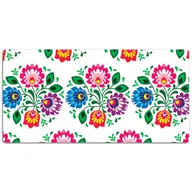 Podkładki na biurko - Podkładka na biurko Kwiaty ludowy styl 120x60 cm, Dywanomat - miniaturka - grafika 1