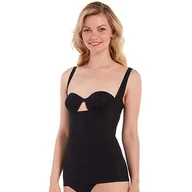 Koszulki i topy damskie - Magic Bodyfashion Damska bielizna modelująca talię maxi seksowna noś własny biustonosz top, Czarny, 3XL - miniaturka - grafika 1
