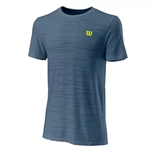 Wilson Męski T-shirt KAOS Rapide Smls Crew Ii L, niebieski Chiny, M, chiński niebieski, M - Koszulki męskie - miniaturka - grafika 1