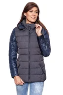 Kurtki damskie - Tom Tailor, Kurtka damska, Material Mix Jacket 3521685.00.71 Col. 6012, rozmiar L - miniaturka - grafika 1
