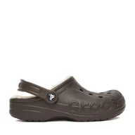 Klapki i japonki damskie - Klapki Crocs C-BAYA LINED CLOG 205969-206 Brązowy - miniaturka - grafika 1