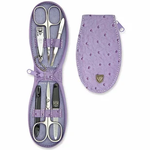 Kellermann 7411 damski zestaw do manicure wzór skóry strusia, lila - Pozostałe urządzenia kosmetyczne - miniaturka - grafika 1