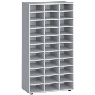 Regał sortujący PRIMO GRAY, 1434 x 800 x 420 mm, 36 przegród, szary - Regały biurowe - miniaturka - grafika 1