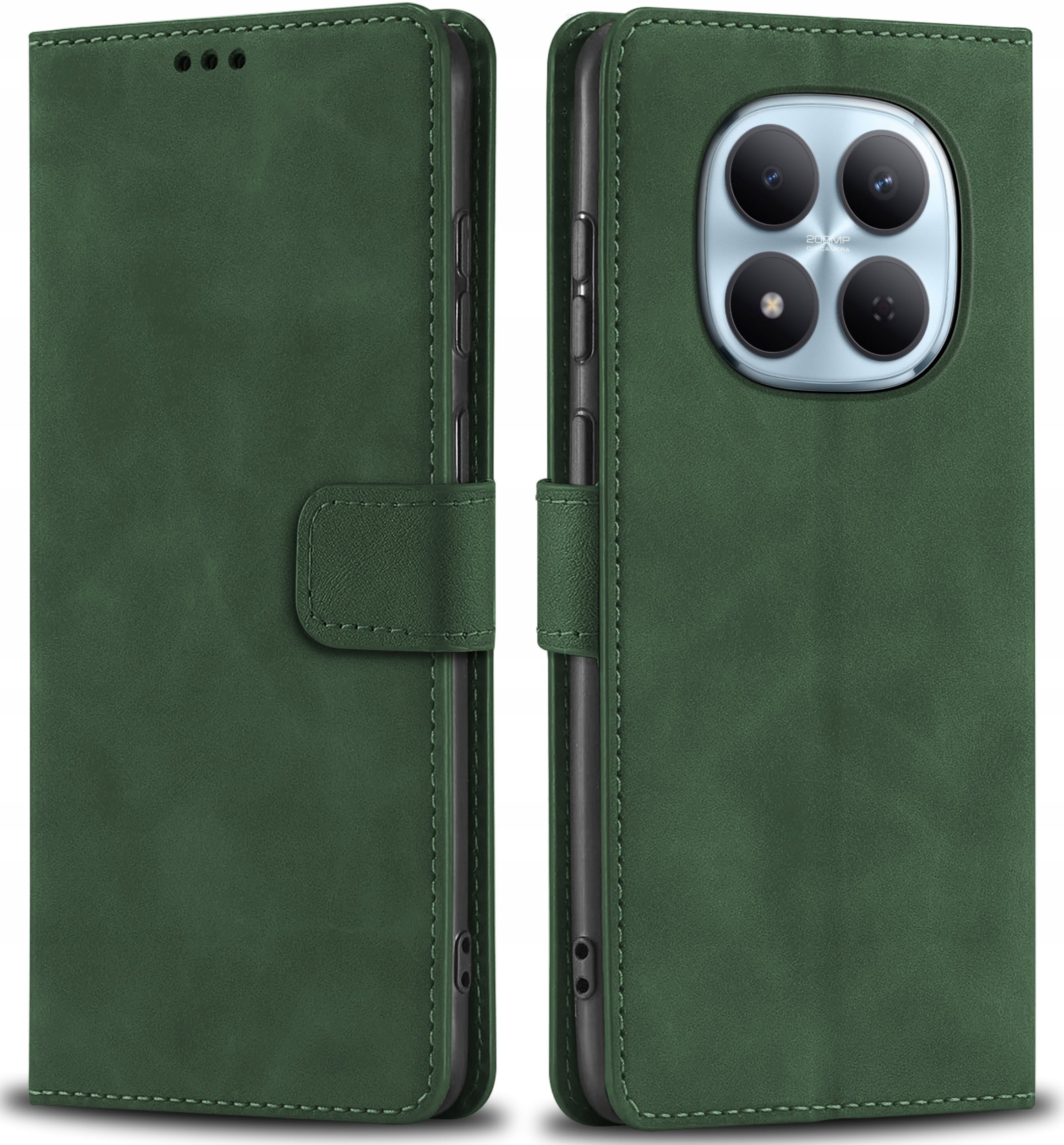 krainaGSM ETUI SKÓRZANE Z KLAPKĄ do Xiaomi Redmi Note 15 Pro+ Plus 5G CASE + SZKŁO 9H