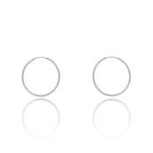 Kolczyki - Srebrne kolczyki kółka pr. 925 - miniaturka - grafika 1