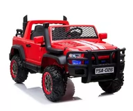 Pojazdy elektryczne dla dzieci - Super-Toys MEGA DZIP 4X4, MIĘKKIE KOŁA EVA, MIĘKKIE SIEDZENIE, PANEL, FULL OPCJA /YSA026 YSA-026-CZERWONY - miniaturka - grafika 1