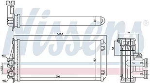 NISSENS Wymiennik ciepła, ogrzewanie wnętrza 707083 707083 - Nagrzewnice samochodowe - miniaturka - grafika 1