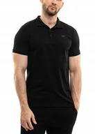 Koszulki męskie - Koszulka Męska 4F T-shirt Bluzka Polówka Sportowa Treningowa Czarna r. S - miniaturka - grafika 1