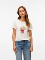Koszulki i topy damskie - Vero Moda Koszulka w kolorze białym - miniaturka - grafika 1
