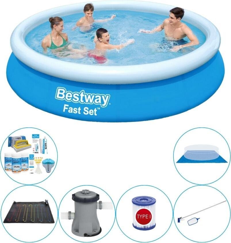 Zestaw basenowy - Bestway Fast Set 366x76 cm okrągły