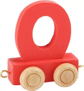 Small Foot Design Wagonik z literką O Alfabet Pociąg - Pociągi dla dzieci - miniaturka - grafika 1