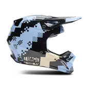 Kaski motocyklowe - Kask Cross FOX V1 Digi Image Light Slate Jasny szaroniebieskiM - miniaturka - grafika 1