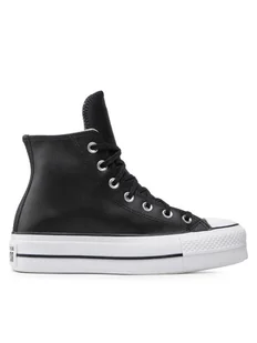 Converse Trampki Chuck Taylor All Star Lift Clean Hi 561675C Czarny - Trampki damskie - miniaturka - grafika 1