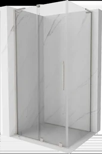 Mexen Velar L kabina prysznicowa rozsuwana 90x75 cm, transparent, nikiel szczotkowany - 871-090-075-03-97 - Kabiny prysznicowe - miniaturka - grafika 1
