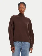 Swetry damskie - Marella Golf Febo 2523366112 Brązowy Regular Fit - miniaturka - grafika 1