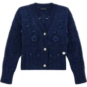 Swetry dla dziewczynek - Guess Kardigan | Regular Fit - miniaturka - grafika 1