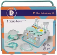 Zabawki AGD - Zestaw kuchenny z kuchenką i z akcesoriami MEGA CREATIVE 498769 - miniaturka - grafika 1