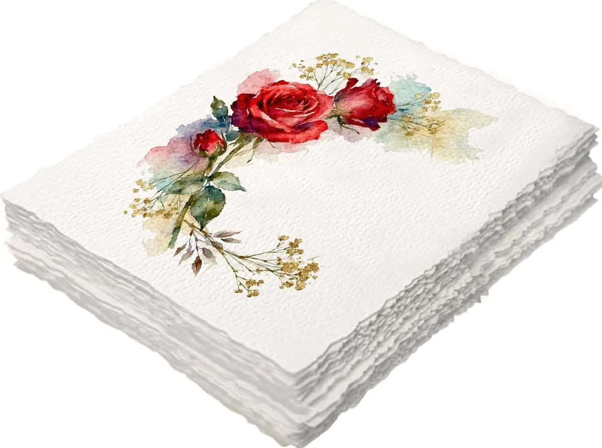 PAPIER AKWARELOWY A4 300 G/M2 20 KARTEK BAWEŁNA RĘCZNY GRUBY CHŁONNY