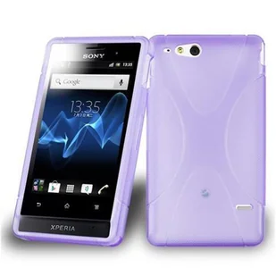 Sony Cadorabo cador Abo etui silikonowe TPU X-Line Style na Xperia Go (st27i) pokrowiec ochronny Case Cover Bumper DE-103669 - Etui i futerały do telefonów - miniaturka - grafika 1