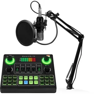 Zestaw do streamingu i karaoke MUSICMATE MM-SD130 StreamMaster - Miksery DJ - miniaturka - grafika 1