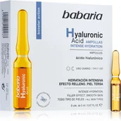 Serum do twarzy - Babaria Hyaluronic Acid Serum w ampułkach 5x2ml - miniaturka - grafika 1