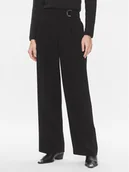 Spodnie damskie - Boss Spodnie materiałowe Tapiana 50479405 Czarny Relaxed Fit - miniaturka - grafika 1