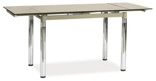 Signal ROZKŁADANY STÓŁ GD-018 SZARY SZKŁO/CHROM GD018S - Stoły - miniaturka - grafika 1