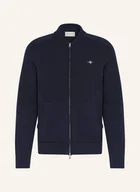 Swetry męskie - Gant Kardigan blau - GANT - miniaturka - grafika 1