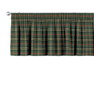 Dekoria Lambrekin na taśmie marszczącej zielono czerwona kratka 390 × 40 cm Bristol 397-142-69 - Zasłony - miniaturka - grafika 1
