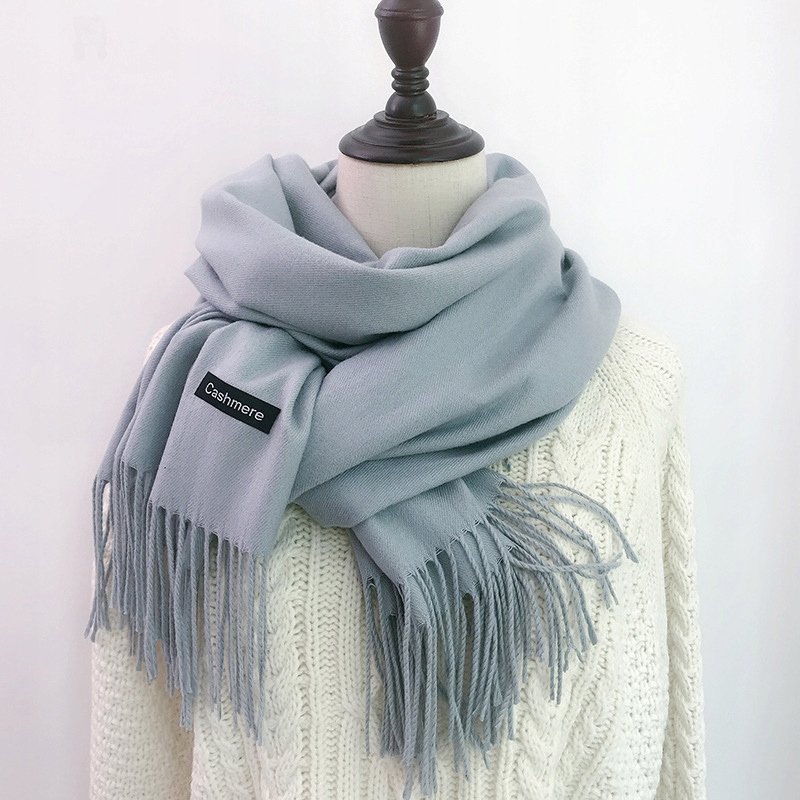 elegancki damski SZAL miękki jak kaszmir SZALIK GŁADKI KLASYCZNY 200x66cm