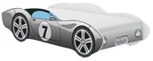 Łóżeczka i kojce - Łóżko dziecięce Autko CORVETTA 160x80 SZARE bez płomieni - miniaturka - grafika 1