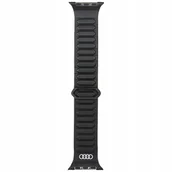Akcesoria do smartwatchy - Pasek Audi Logo Genuine Leather Magnetic Ring do Apple Watch 44/45/46/49mm - miniaturka - grafika 1