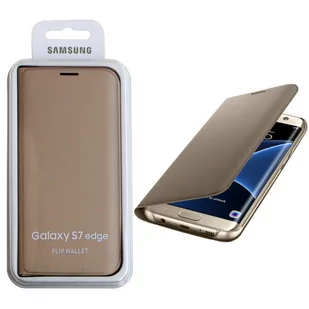 Samsung Galaxy S7 Edge Etui Wallet EF-WG935PF złoty EF-WG935PFEGWW - Etui i futerały do telefonów - miniaturka - grafika 4