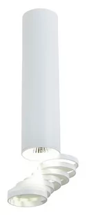Candellux Lighting biała lampa sufitowa TUBA 2282756 lampa natynkowa biały walec z ruchomymi pierścieniami 2282756 - Lampy sufitowe - miniaturka - grafika 1
