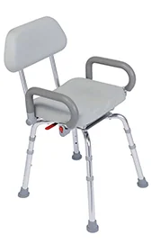 HERDEGEN Fotel prysznicowy obrotowy GREY SWING 540287 - Akcesoria dla osób starszych i niepełnosprawnych - miniaturka - grafika 2