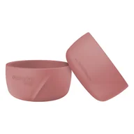 Miseczki i talerzyki dla dzieci - Everyday Baby Silikonowa miseczka morelowa 2szt - miniaturka - grafika 1