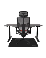 Fotele gamingowe - Zestaw gamingowy Ultra: Fotel Enjoy 2 Ultra + Biurko regulowane Alto 102 Black + mata pod fotel - miniaturka - grafika 1