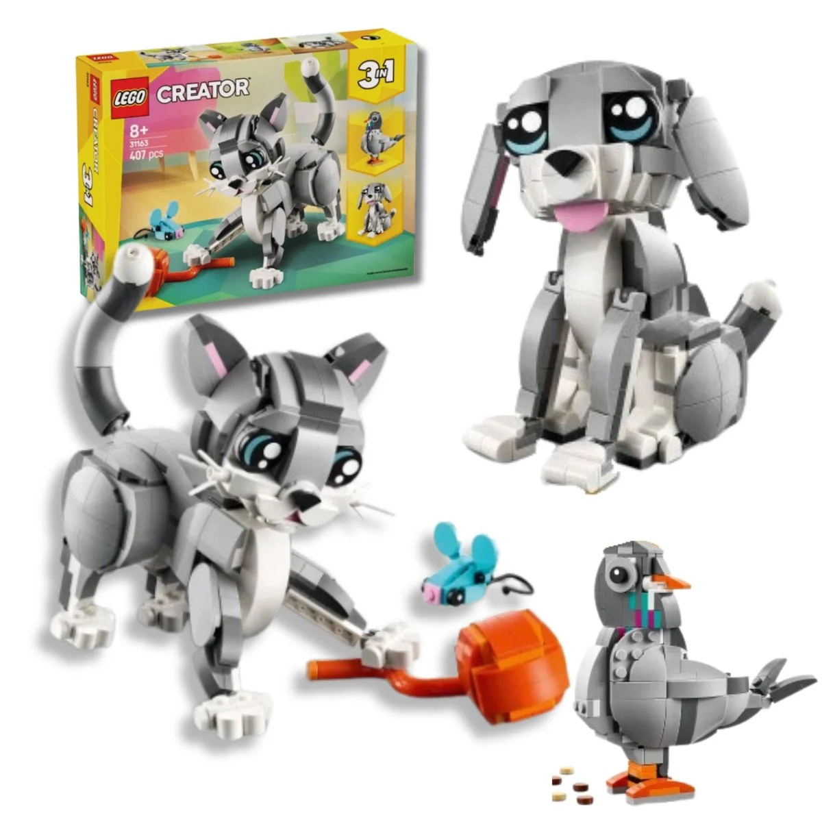 LEGO 31163 Creator 3w1 Psotny kot - Ceny i opinie na Skapiec.pl