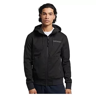 Superdry Kurtka męska Code Tech Softshell JKT, Czarny, S - Kurtki męskie - miniaturka - grafika 1