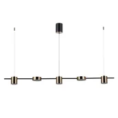 Lampy sufitowe - Italux Remdal PND-16374-5-BK-4K PND-16374-5-BK-4K - miniaturka - grafika 1