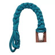 Akcesoria do smoczków - Hi Little One Hi Little One - Hi Little One  -  Warkoczykowa Zawieszka do Smoczka Pacifier Holder Dark Teal - miniaturka - grafika 1
