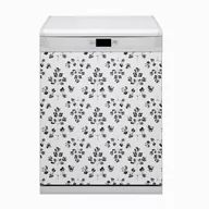 Dekoracje domu - Ozdobna osłona zmywarki Czarno biały wzór 60x80 - miniaturka - grafika 1