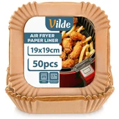 Akcesoria i części AGD - WKŁAD PAPIEROWY DO FRYTOWNICY KWADRATOWY 19 x 19cm 50szt. 279044 - miniaturka - grafika 1