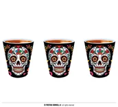 Balony i akcesoria - Plastikowe kieliszki do wódki na Halloween ozdobne - miniaturka - grafika 1