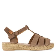 Espadryle damskie - Espadryle Toni Pons Elena Brązowy - miniaturka - grafika 1
